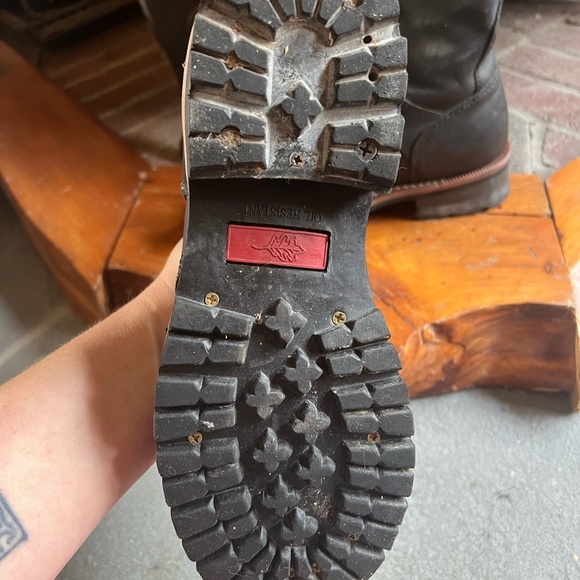 Field N Forest Logger Soft Tow Work Boot Size 8 D - Picture 5 of 8